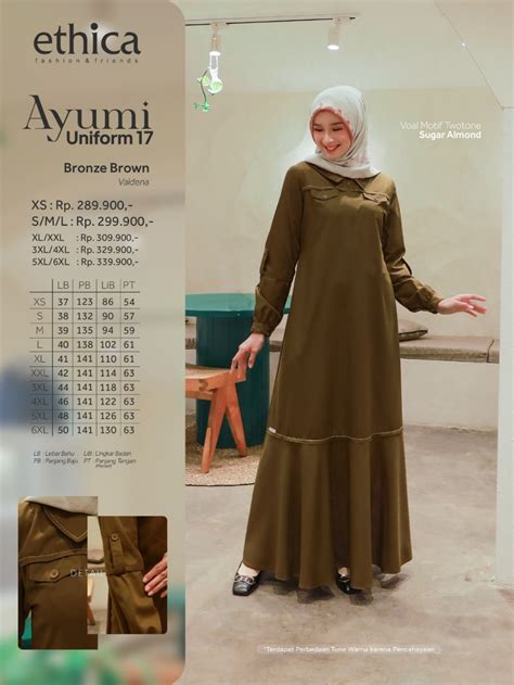 Jual AYUMI UNIFORM 17 BRONZE BROWN DRESS CODE SERAGAM KANTOR SERAGAM