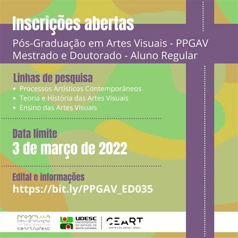 Pos Graduação Em Artes - Notícia - Programas de Pós-Graduação em Artes, Design e Moda da Udesc ...