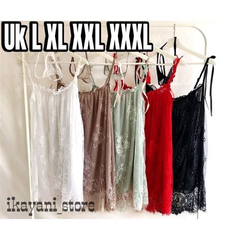 Jual IKAYANI STORE Lingerie Dress Babydoll Set Gstring Nightwear Sexy Hot Menggoda Jumbo Big