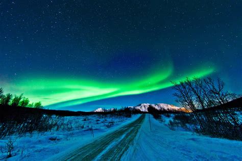 alaska aurora aurora borealis northern lights nature sky