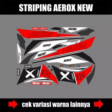 Stiker Striping Aerox New Prostreet Stiker Decal Aerox