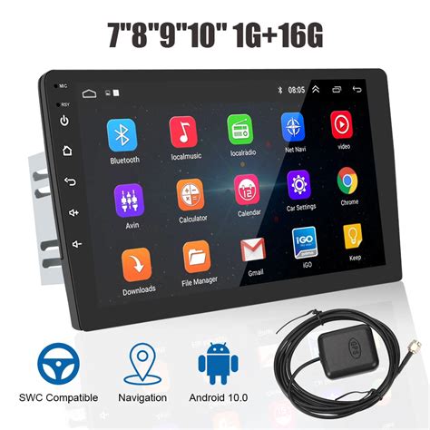 Autoradio universel avec écran tactile HD Bluetooth WiFi Android 10