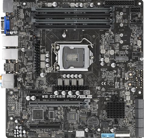 Материнская плата Asus WS C246M Pro (s1151, Intel C246, PCI-Ex16 ...