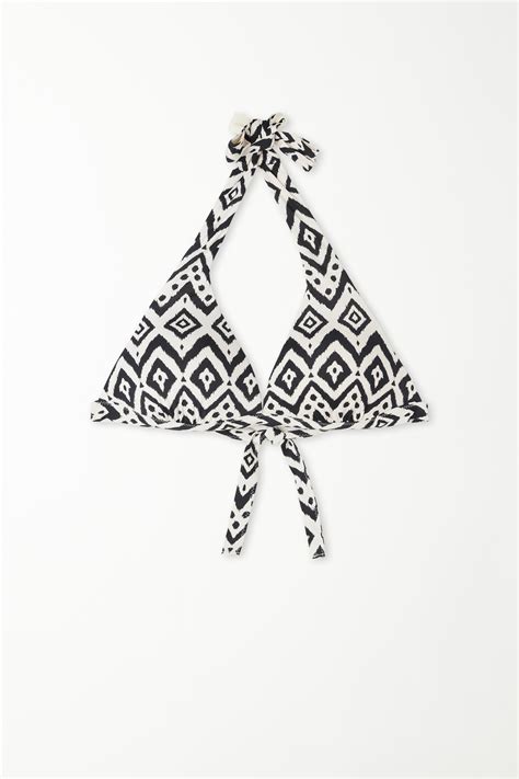 Tribal Safari Lightly Padded Triangle Bikini Top Tezenis