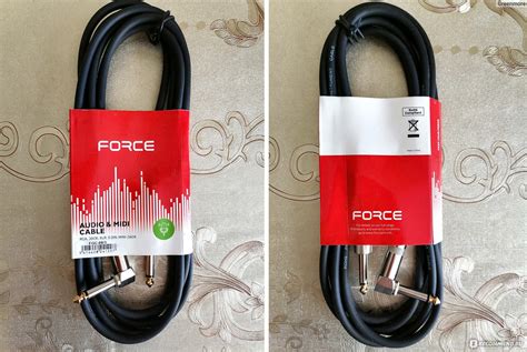 Шнур гитарный FORCE FGC-09/3 JACK (M) - JACK (M) УГЛОВОЙ ...