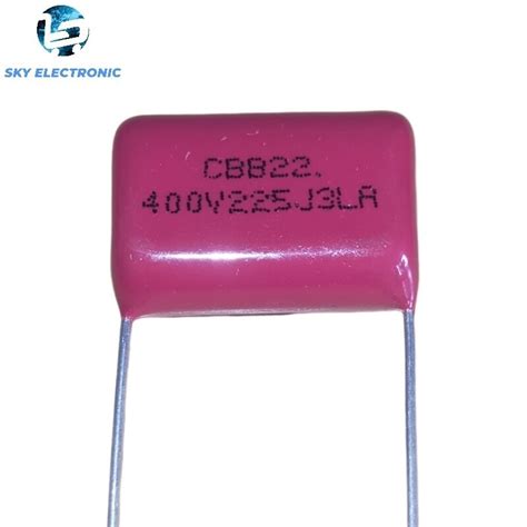 CBB22 400V 225J P20MM CBB Metallized Polypropylene Film Capacitor ...