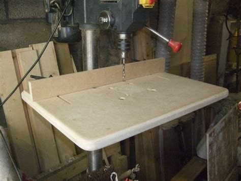 Pillar Drill Table Jigs Tips And Shopmade Tools Uk