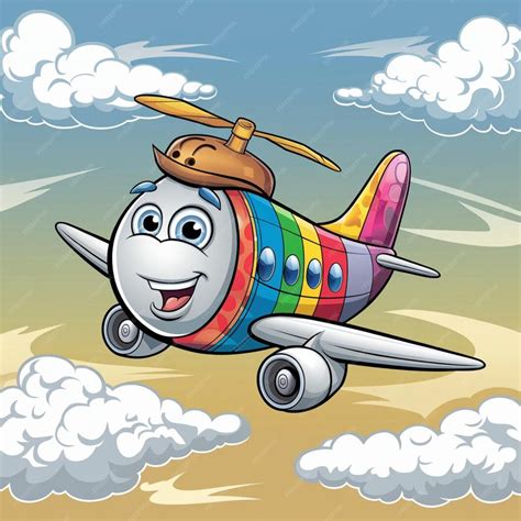Desenho De Aviao Colorido - 10