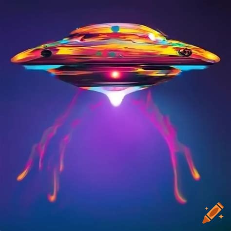 Futuristic Ufo With Frootloops Logo