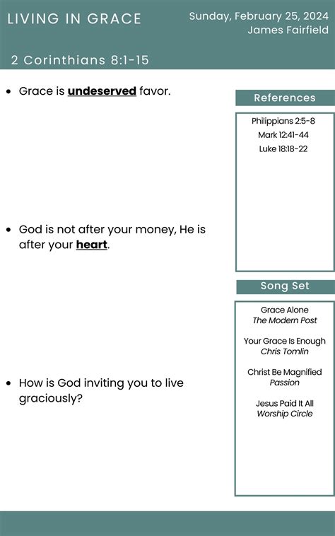Living In Grace - James Fairfield - Bethel Church