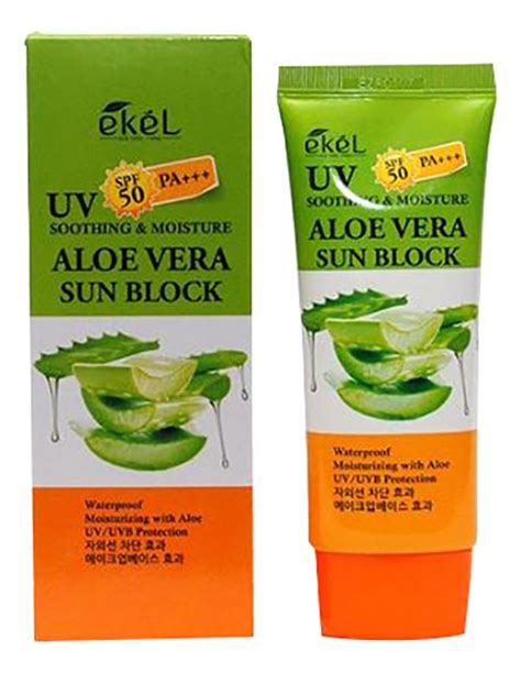 Солнцезащитный крем с экстрактом алоэ Ekel