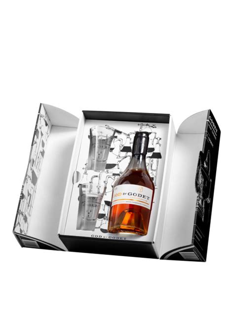 Коньяк God by Godet VSOP, gift box with 2 shots 0.35 л цена, отзывы ...