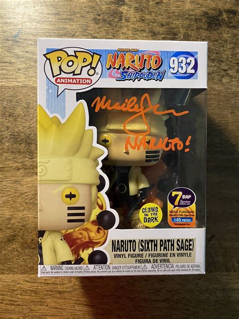 Maile Flanagan Signed Naruto Sixth Path Sage Funko Pop Jsa