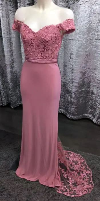 Erin Navy Off The Shoulder Gown | Obsession Showroom