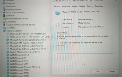 MediaTek MT7921 Not Connected : r/Asustuf