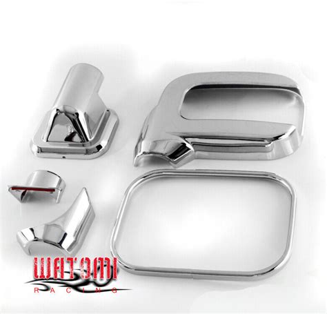 Hummer H Suv Sut Side Mirror Cover Trim Cap Guard Chrome Pcs