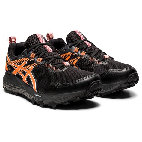 Asics Gel Sonoma 6 GTX schwarz/orange Wander-/Trail-/Laufschuhe Damen ...