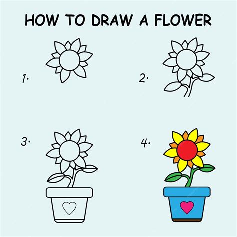 Girassol Desenho Facil - Passo a passo para desenhar tutorial de desenho de girassol aula de ...