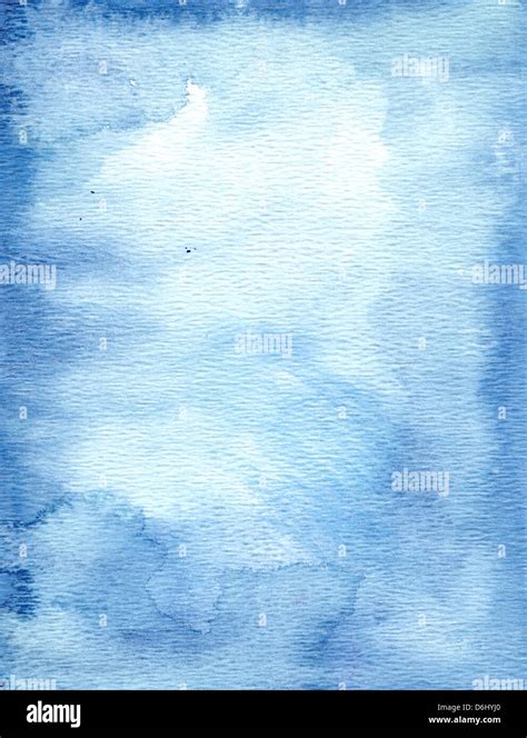 Blue watercolor background Stock Photo - Alamy