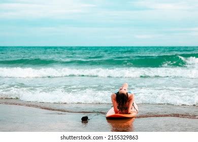 Beautifull Asian Girl Wearing Bikini Lying Stock Photo 2155329863 Shutterstock