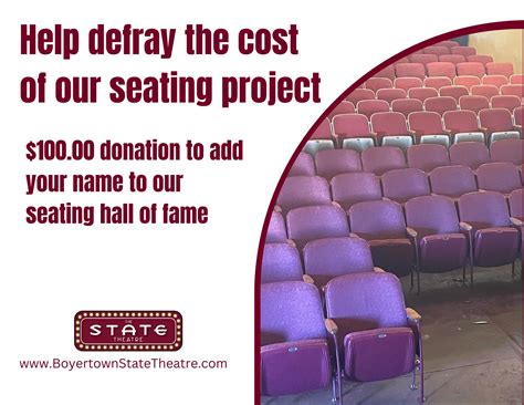 Seating Project - Boyertown State Theatre - Your Hometown First Run