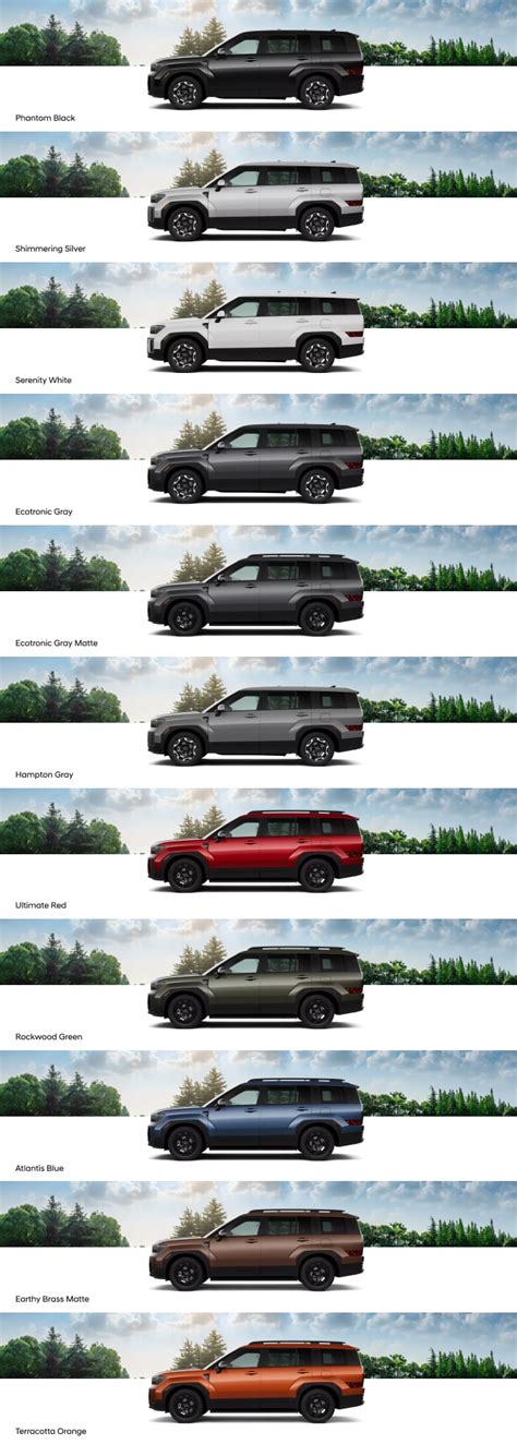 Explore The 2025 Hyundai Santa Fe Color Options