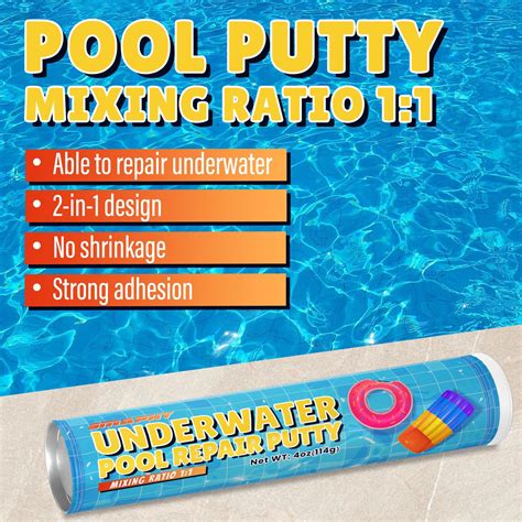 Snapklik.com : SMAPHY Pool Putty, 2 In 1 Pool Putty For Leaks