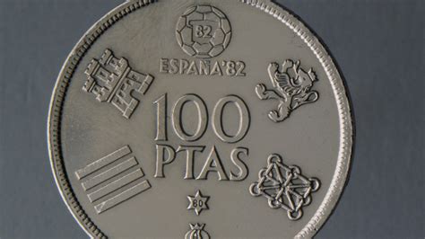 Una peseta del Mundial del 82 dispara su valor por un error de
