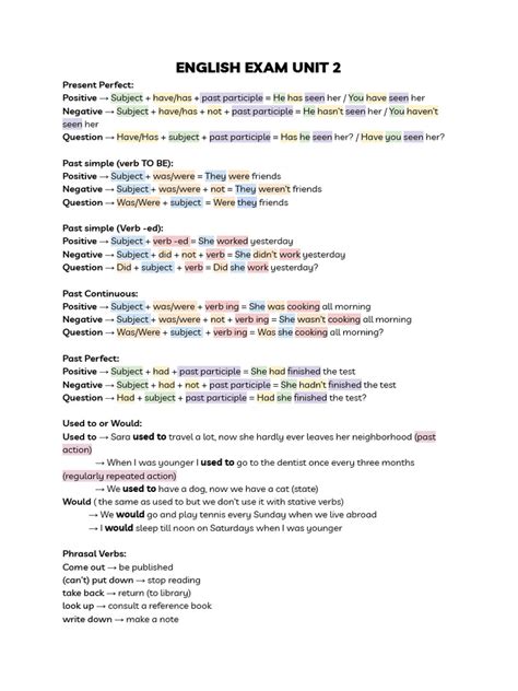 English Exam Unit 2 | PDF