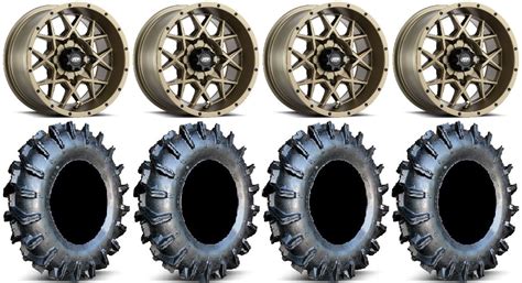 Itp Hurricane 14 Wheels Bronze 30 Motoboss Tires Polaris Rzr Xp 1000
