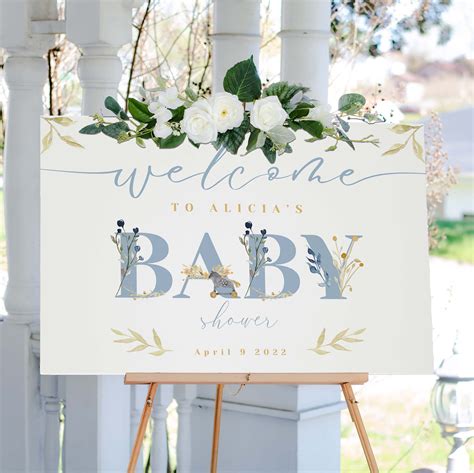 Baby Shower Sign Baby Boy Shower Welcome Sign Baby Shower - Etsy