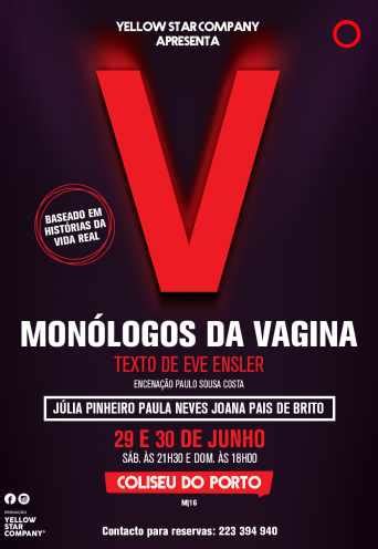 MONÓLOGOS DA VAGINA COLISEU PORTO AGEAS Coolture