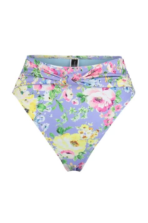 Buy Trendyol Floral Pattern Knotted Bikini Bottom Online Zalora