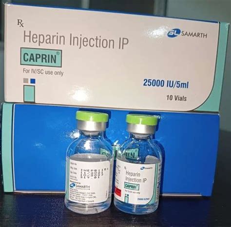 Heparin Injection IP, 25000 IU at ₹ 155/piece in Mumbai | ID: 27297748097