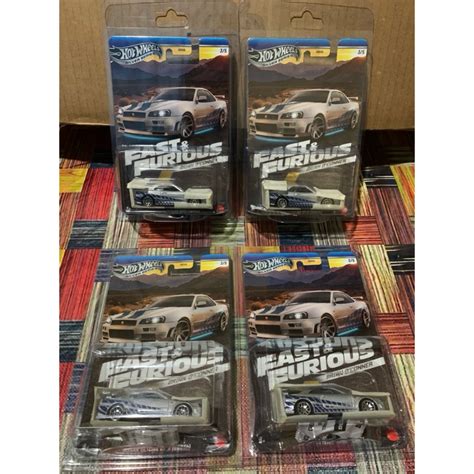 Jual Hot Wheels Fast Furious Nissan Skyline GT R BNR34 Brian OConner Shopee Indonesia