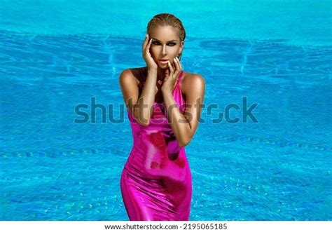 Girl Shiny Bikini Stock Photos And Pictures Images Shutterstock