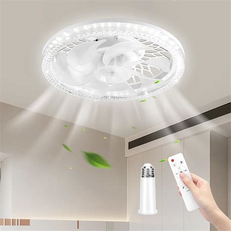 Ceiling Fans with Lights,Socket Fan Light with Remote Control,Dimmable