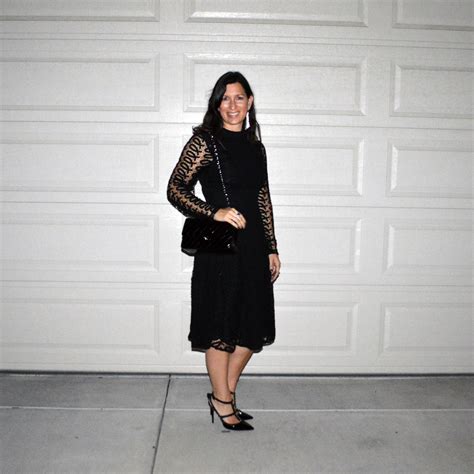 Black lace holiday party dress – Bay Area Fashionista