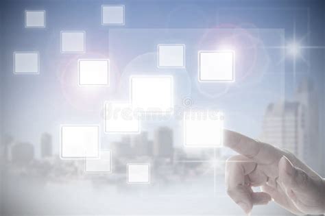 touchscreen interface stock photo image  finger communication