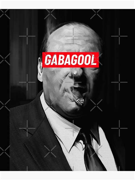 "Tony Soprano Gabagool" Poster for Sale by MerchCityInc | Redbubble