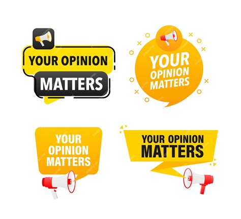 Na Sua Opinião Porque É Importante Votar - Rótulo de megafone com texto sua opinião é importante sua opinião é ...