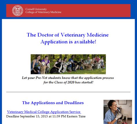 Cornell Veterinary School Applications Available | Talk of Townsend