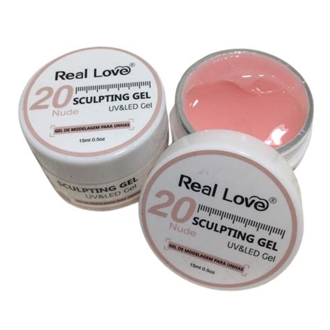 Gel De Modelagem Sculping Uv Led Alto Brilho Para Unhas Em Gel Real Love Cor 20 Nude Shopee Brasil