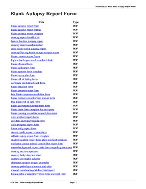 Fillable Online Delta Myeffect Blank Autopsy Report Form Blank Autopsy