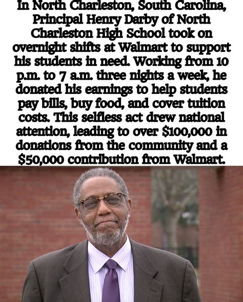 In North Charleston, South Carolina, Principal Henry Darby of North