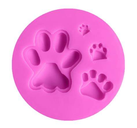 Dog Paw Print Silicone Mold