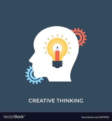 Creative thinking Royalty Free Vector Image - VectorStock