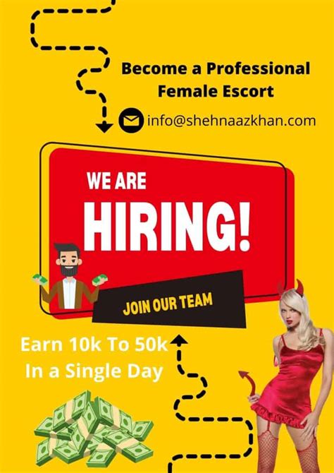 Escort Jobs Recruitments For 18 Girls Earn 15k To 50k Per Day Call Us