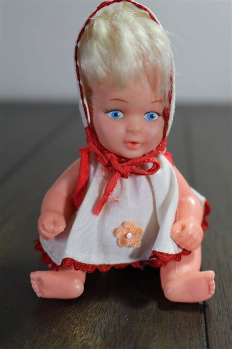 1969 Uneeda Picture Playmates Baby Doll 5 Blonde Hair Etsy