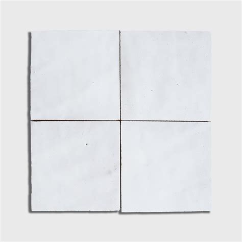 Blanc Niege Glossy Zellige Tile 4×4 Country Floors Of America Llc